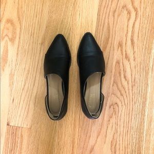 Catherine Malandrino Black Side Cutout Flats, 9